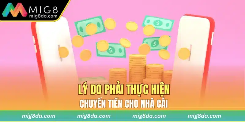 Lý do phải thực hiện chuyển tiền cho nhà cái