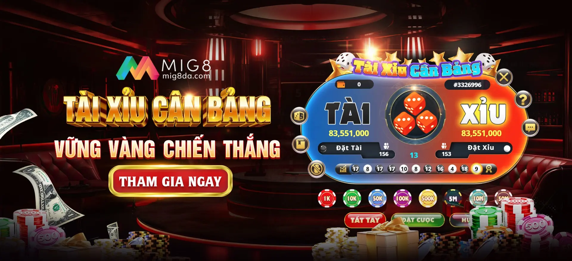 Tài xỉu cân bằng vững vàng